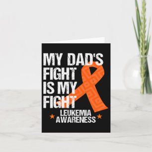 Awareness Dad Fight Orange Ribbon Gift Idea Card