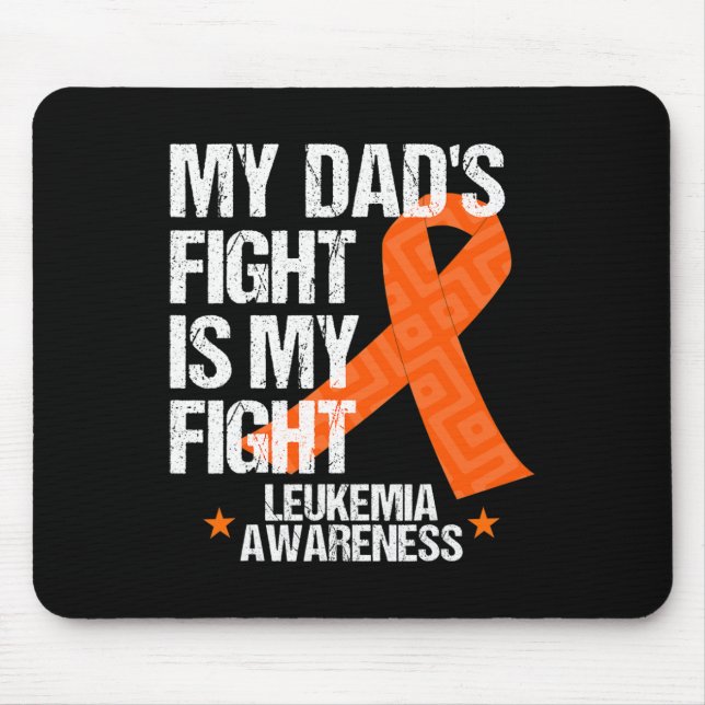 Awareness Dad Fight Orange Ribbon Gift Idea  Mouse Pad (Front)