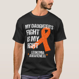 Awareness Daughter Fight Orange Ribbon Gift  T-Shirt