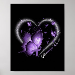 Awareness Day Warrior Survivor Butterfly Heart  Poster