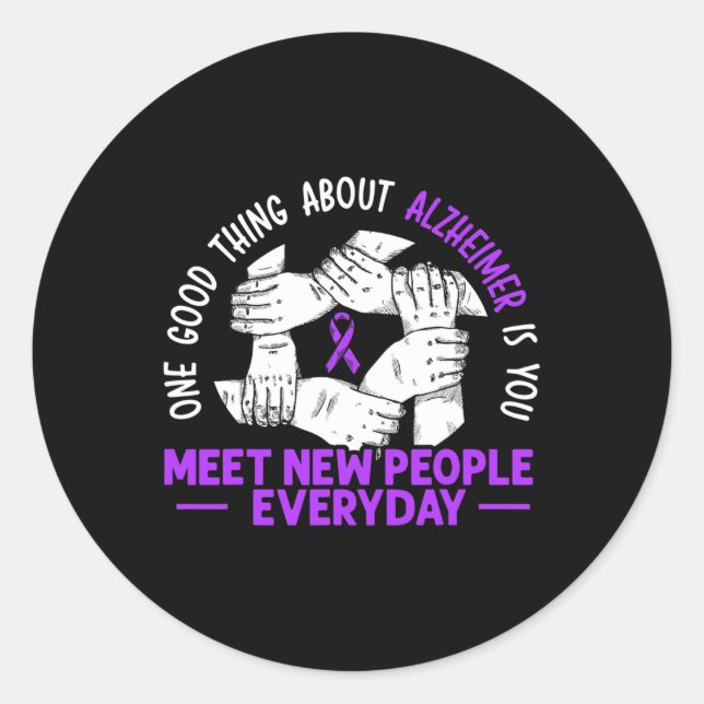 Awareness Dementia Support 3  Classic Round Sticker (Front)