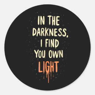 Awareness Depression Anxiety Mental Health Classic Round Sticker