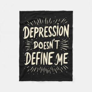 Awareness Depression Anxiety Mental Health Fleece Blanket