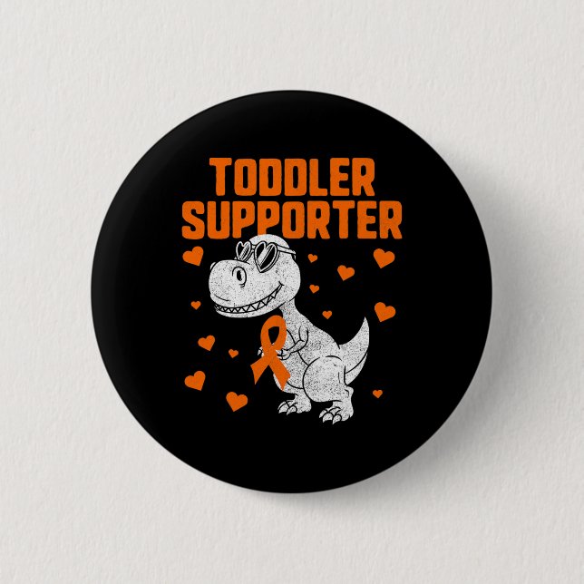 Awareness Dinosaur 2  6 Cm Round Badge (Front)