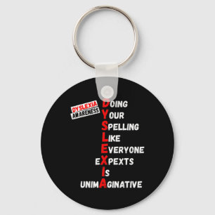 Awareness Doing Your Spelling Like Everyone Expect Key Ring