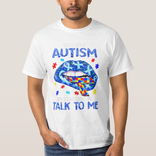 Awareness Don t Talk About Me Ta T-Shirt (Front)