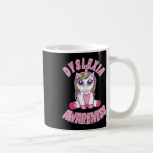 Awareness Dyslexic Awareness Big Eyes Unicorn  Coffee Mug