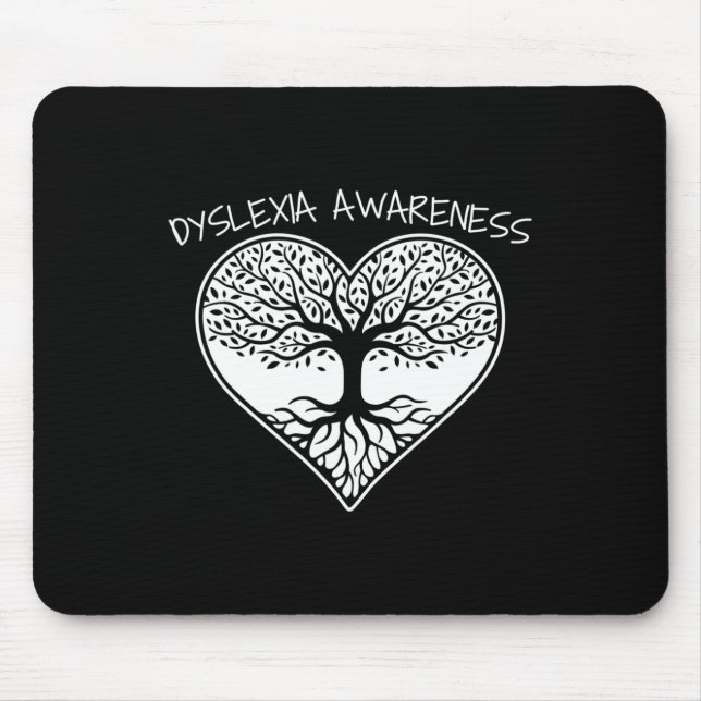 Awareness Dyslexic  Mouse Pad (Front)