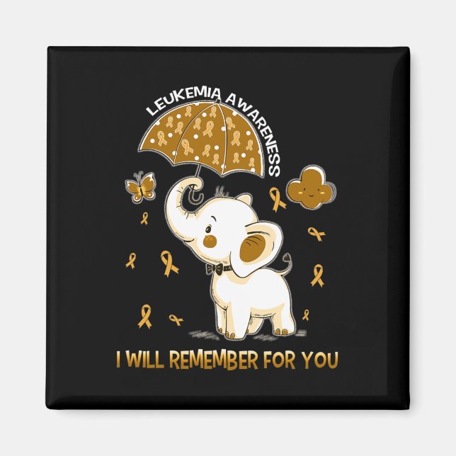 Awareness Elephant  Magnet (Front)