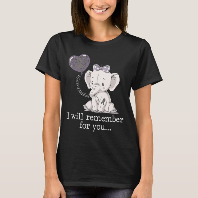 Awareness Elephant  T-Shirt (Front)