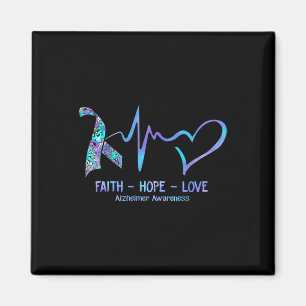 Awareness Faith - Hope - Love Magnet