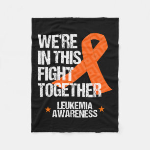 Awareness Family Fight Orange Ribbon Gift  Fleece Blanket