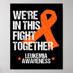 Awareness Family Fight Orange Ribbon Gift Poster