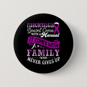 Awareness Family Purple Ribbon Support 1 6 Cm Round Badge