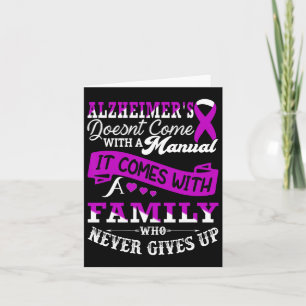 Awareness Family Support Heimer Warrior Card