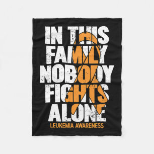 Awareness Family Support Leukaemia Awareness 2 Fleece Blanket