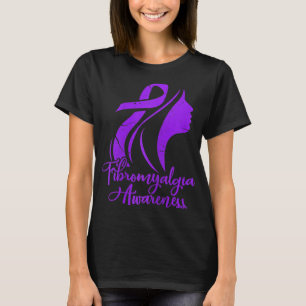 Awareness Fibro Warrior Fighter Patient Grunge T-Shirt