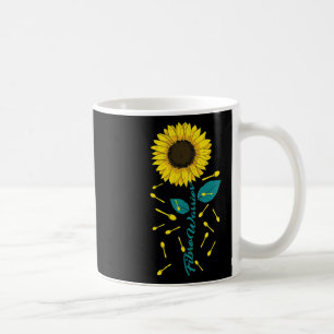 Awareness Fibro Warrior Graphic Sunflower  Coffee Mug