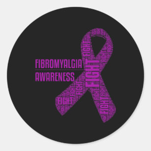 Awareness Fight Ribbon Support 1 Classic Round Sticker