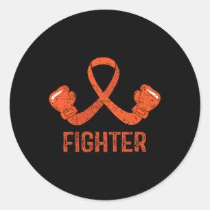 Awareness Fighter  Classic Round Sticker