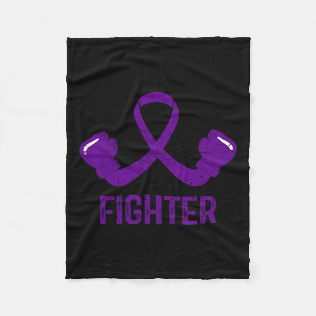 Awareness Fighter  Fleece Blanket (Front)