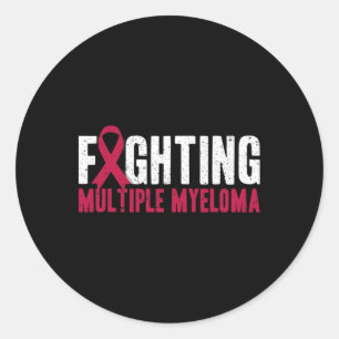Awareness Fighting Multiple Myeloma Support Classic Round Sticker