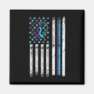 Awareness Flag Anxiety Mental Health Therapists Magnet
