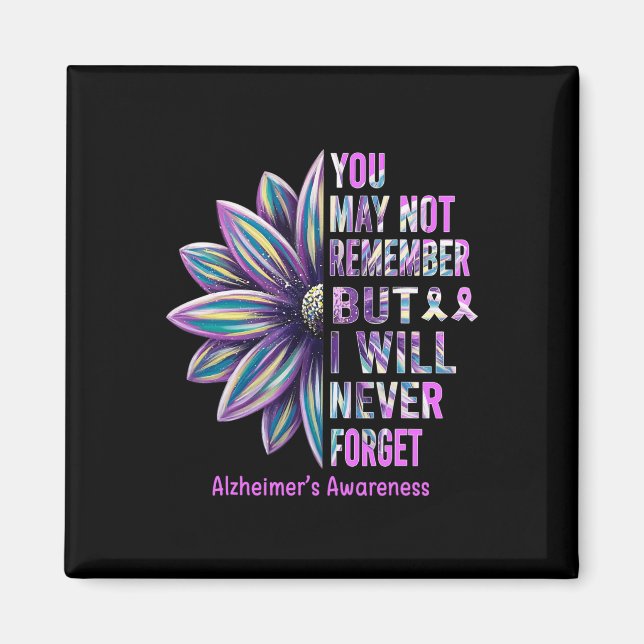 Awareness Flower Remember Never Forget Gift'  Magnet (Front)