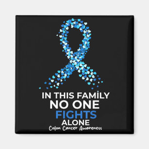 Awareness for colourectal &amp; colon cancer blue magnet