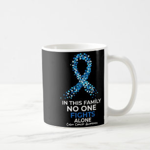 Awareness for Colourectal Colon Cancer Blue Suprt Coffee Mug