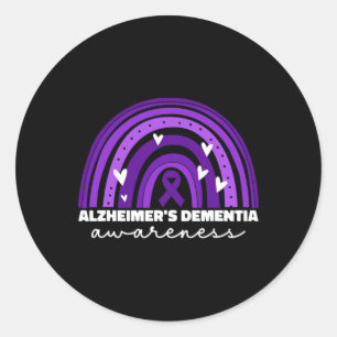 Awareness For Women Heimer Awareness Cute Classic Round Sticker