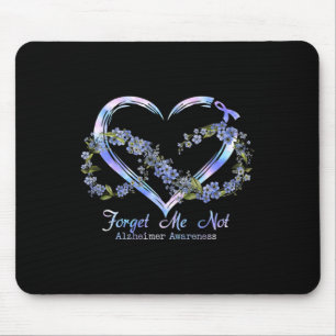 Awareness Forget Me Not Infinity Heart Mouse Pad