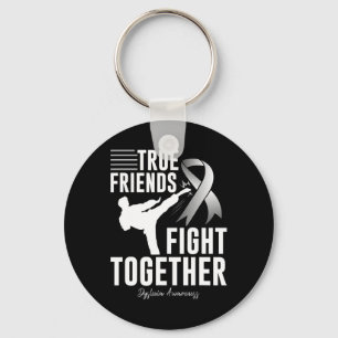 Awareness Friend Support Martial Arts Key Ring