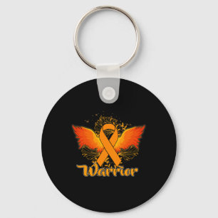 Awareness Fun Warrior Orange Ribbon Gift Key Ring