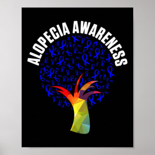 Awareness Hair Loss Warrior Fighting Survivor 1  Poster