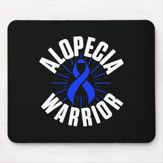 Awareness Hair Loss Warrior Therapeutic Survivor 1 Mouse Pad (Front)