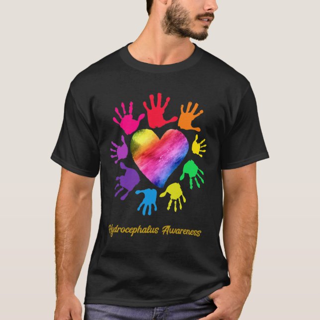 Awareness Hands Hydrocephalus Gift  T-Shirt (Front)