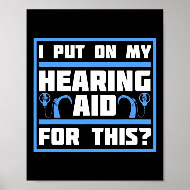 Awareness Hearing Aid Implant Asl 1  Poster (Front)
