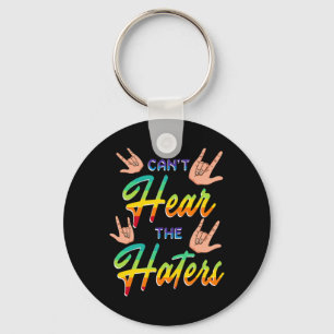 Awareness Hearing Aid Implant Asl Can't Hear The H Key Ring