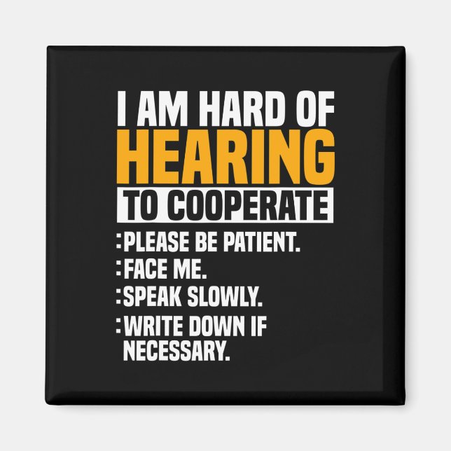 Awareness Hearing Aid Implant Asl Cooperate Please Magnet (Front)