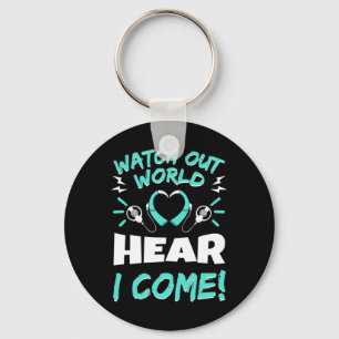 Awareness Hearing Aid Implant Asl Key Ring