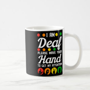 Awareness Hearing Aid Implant Asl Wave Your Hand  Coffee Mug