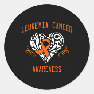 Awareness Heart Ribbon Hope Classic Round Sticker