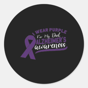 Awareness Heimer Dementia Senior 2 Classic Round Sticker