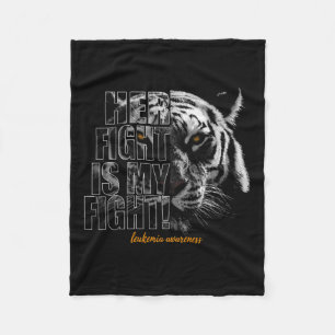 Awareness Her Fight Is My Fight Fleece Blanket
