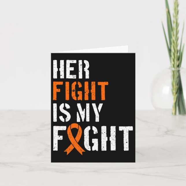 Awareness Her Fight Is My Fight Support 1  Card (Front)