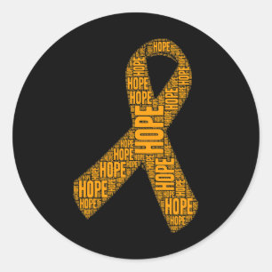 Awareness Hope Leukaemia Awareness  Classic Round Sticker