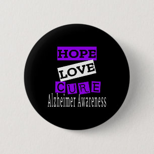 Awareness Hope Love Cure  6 Cm Round Badge