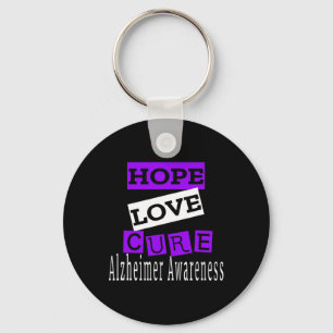 Awareness Hope Love Cure  Key Ring