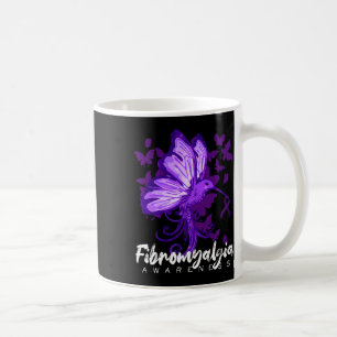 Awareness Hummingbird Holding Purple Ribbon Coffee Mug